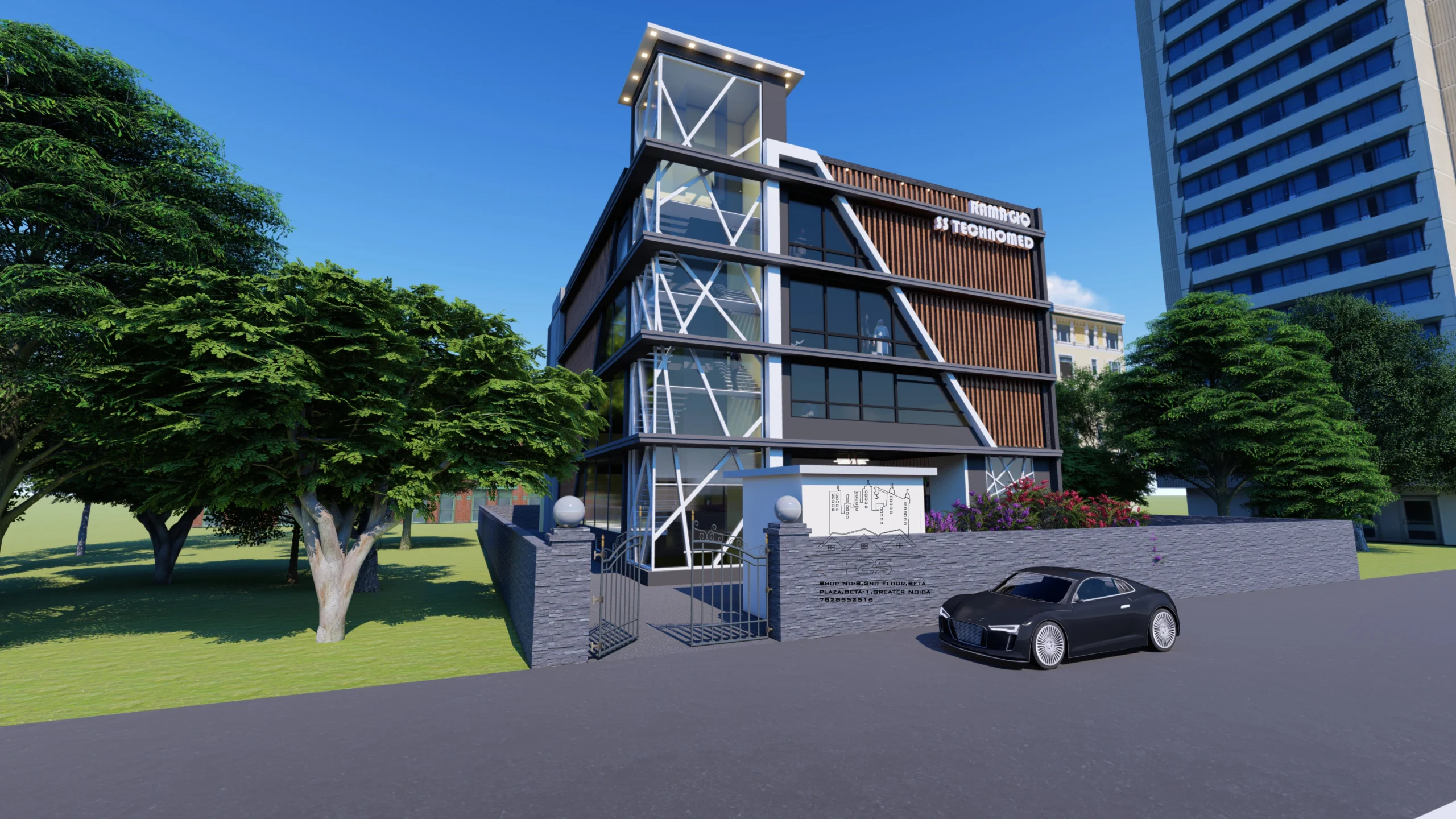 Modern industrial commercial design
