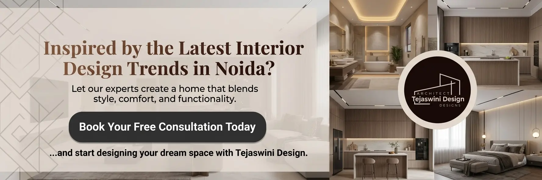 Interior design trends consultation services in Noida by Tejaswini Design