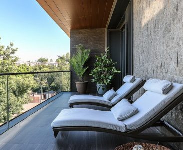 contemporary-balcony-design-with-textured-walls-and-lounge-chair-img