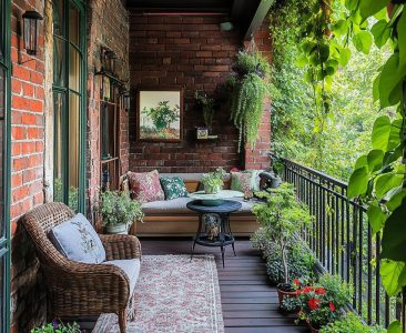 rustic-balcony-design-with-exposed-red-brick-wall-and-greenery-img